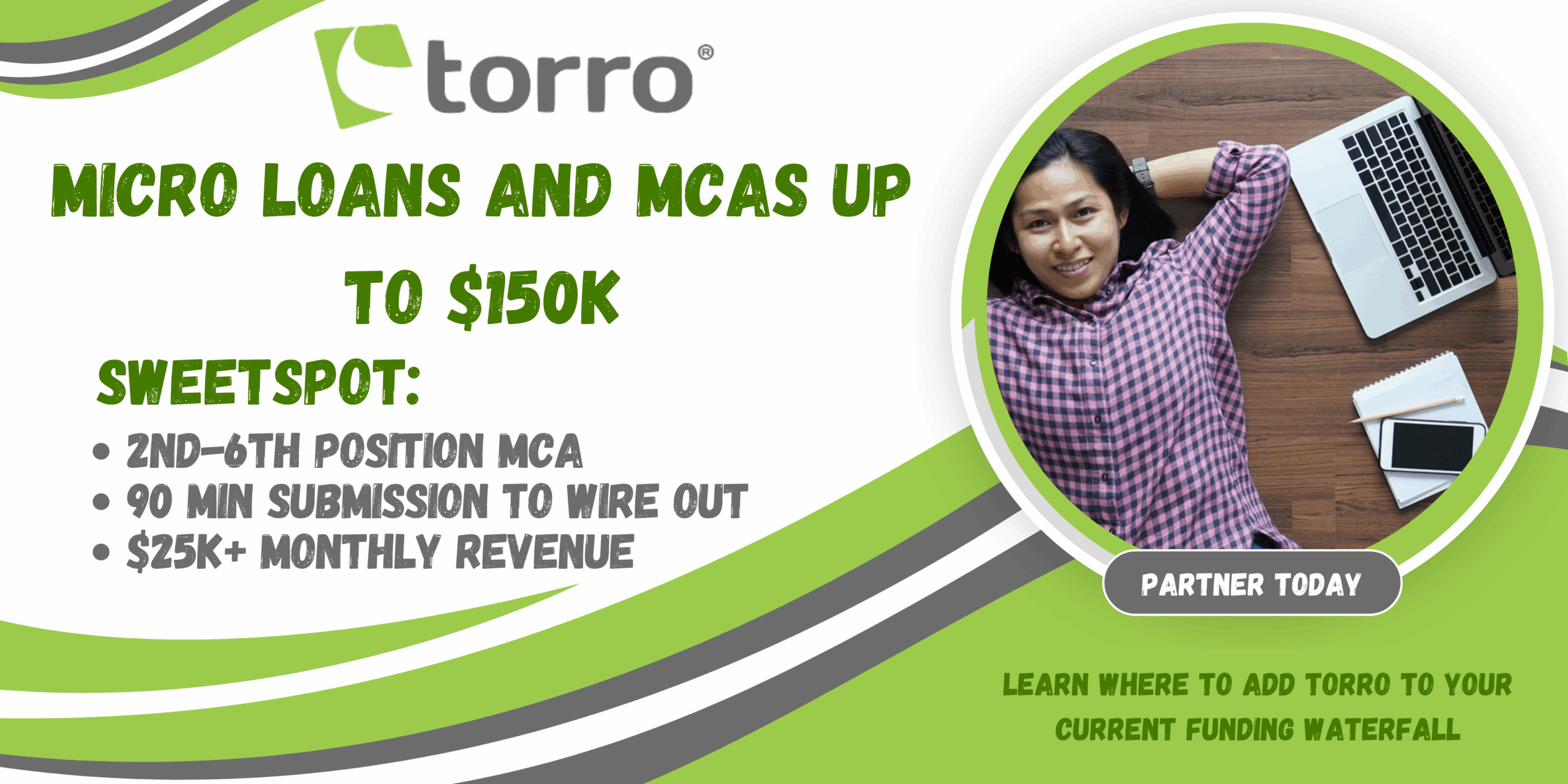 Torro, FinServe recommended Micro Loans and MCAs